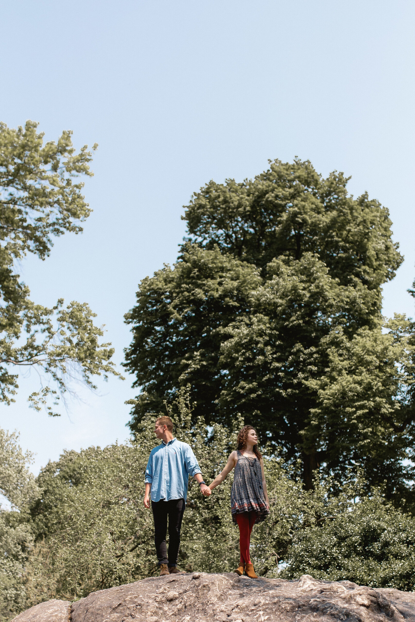 Central Park New York City Engagement Adventure Session Between the Pine Photography 