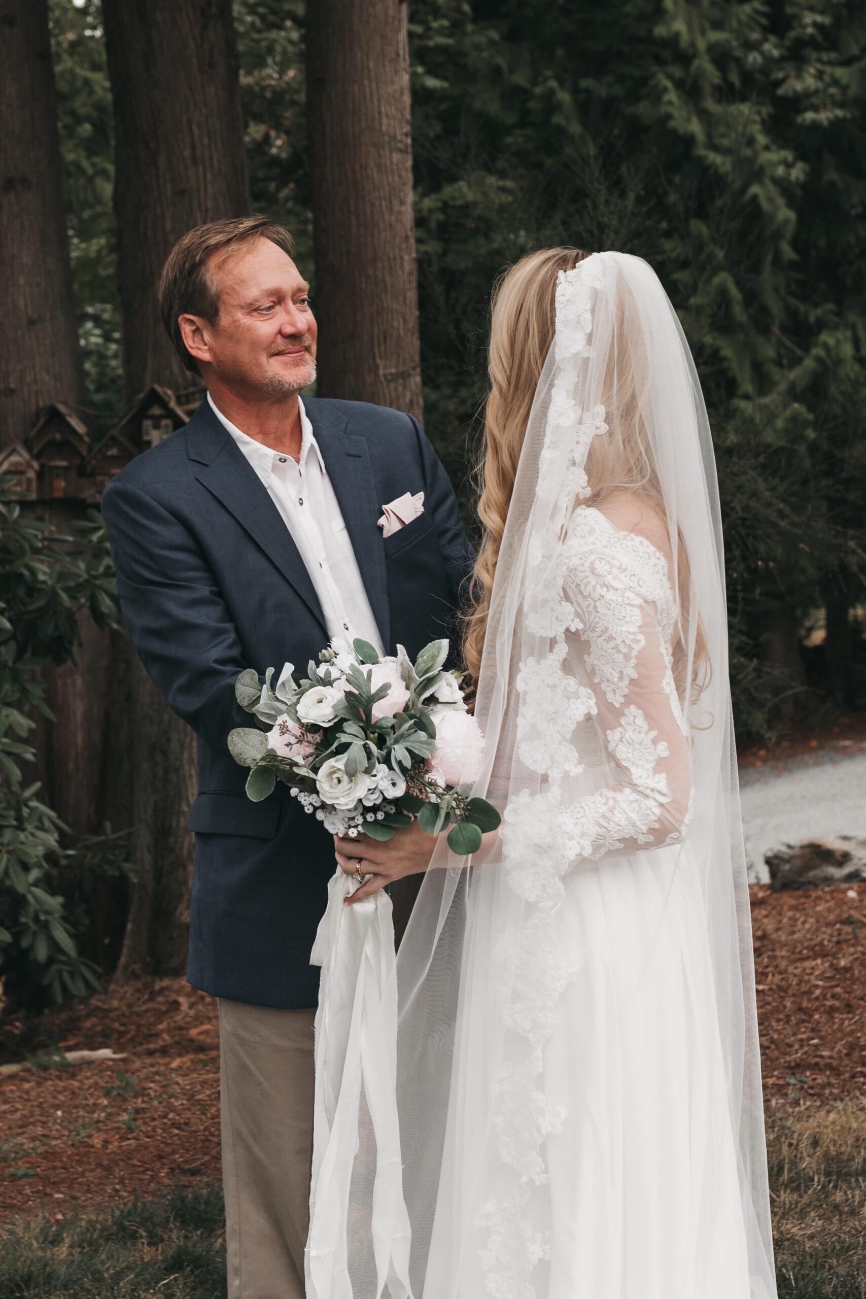 Intimate Seattle Outdoor Forest Wedding. Between the Pine- Adventure Wedding and Elopement Photography Seattle, WA
