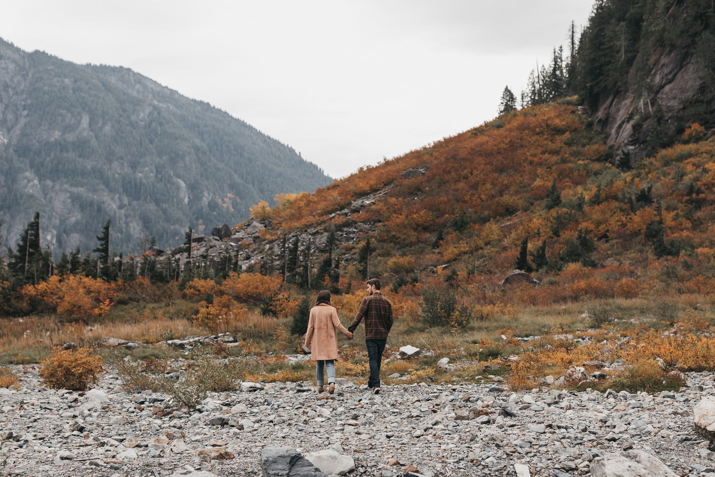   Big Four Autumn Adventure Session. Between the Pine- Adventure Wedding and Elopement Photography Seattle, WA