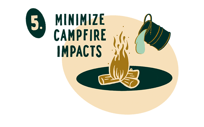 Leave No Trace Elopement Principle #5 - Minimize Campfire Impacts