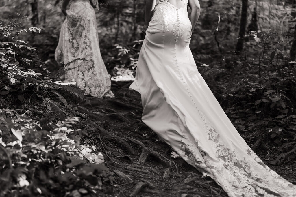 forest elopement photography by between the pine 