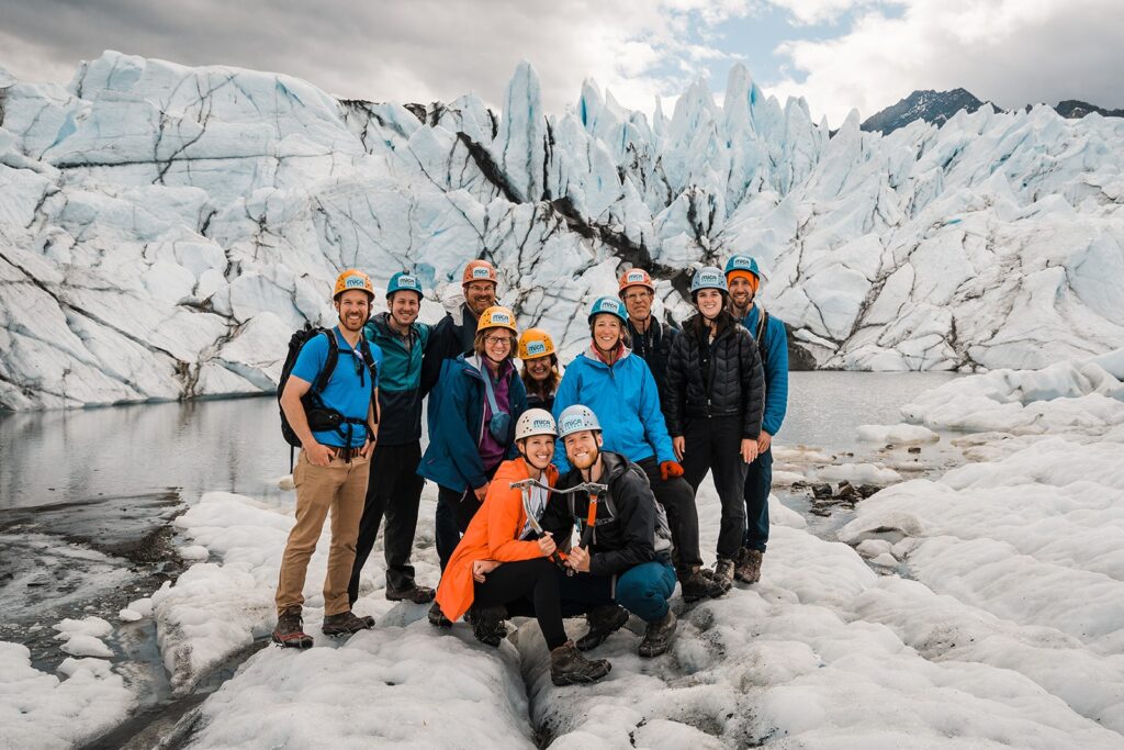 Alaska elopement adventure in the glaciers