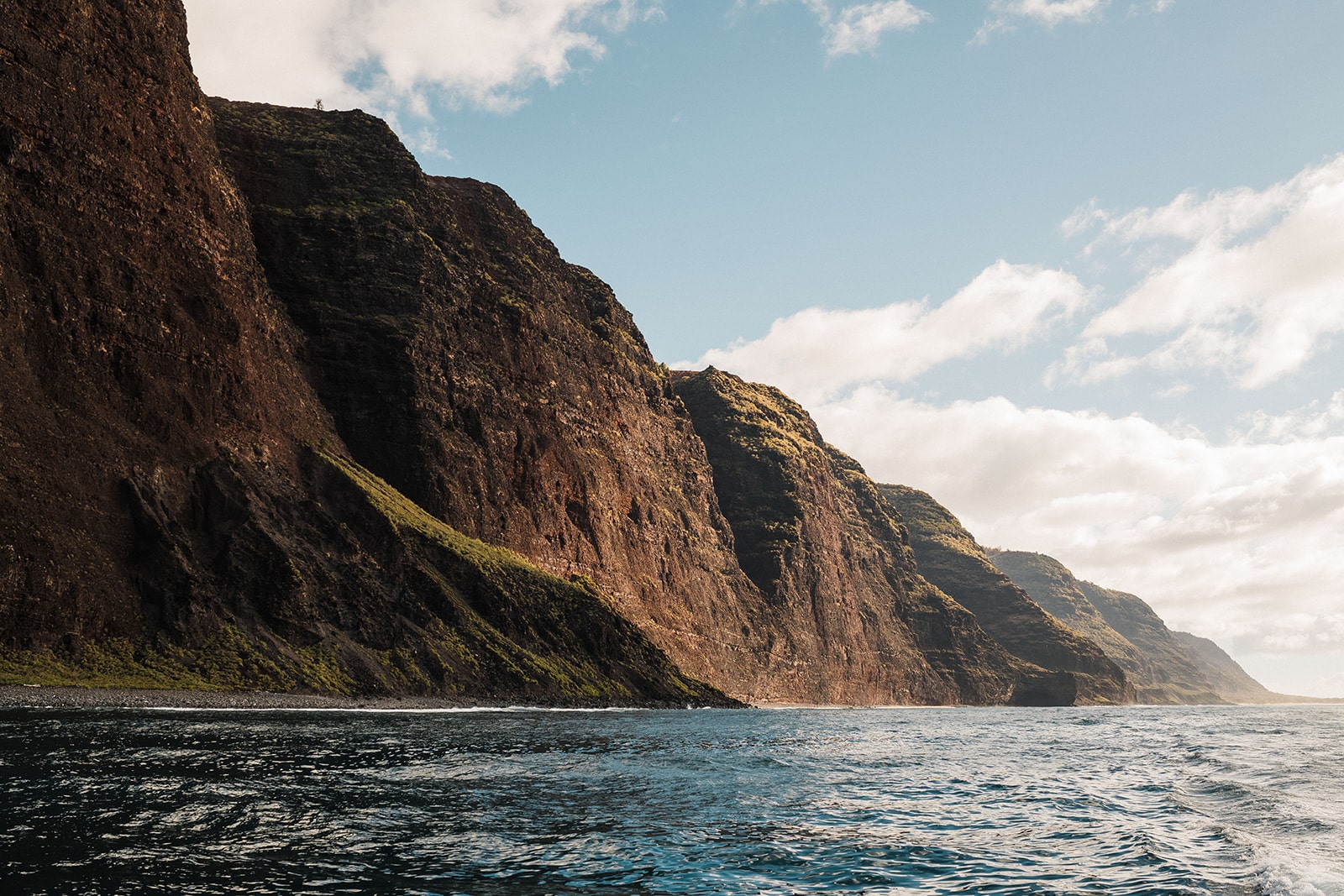 View of the NaPali Coast in Kauai, Hawaii.
